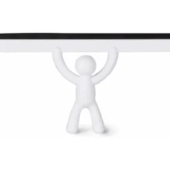 Fönsterrengöring-Buddy Squeegee. Buddy duschskrapa, vit färg, storlek 26,7x15.