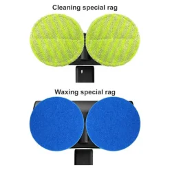 Städmaskiner-[CA] Elektrisk golvrengörare med roterande mopp, skrubber, polermaskin, golvrengöringsverktyg two blue