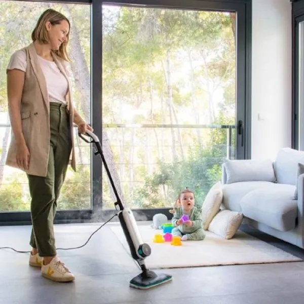 CECOTEC Ångtvättar-Ångrengörare HydroSteam 3030 Active Svart, Grå, Flerfärgad