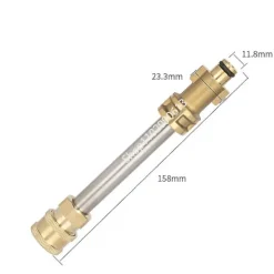 DMstore Högtryckstvättar-10cm Spjutstångsadapter för högtryckstvättpistol med 1/4 snabbkoppling för Karcher Lavor Bosch Nilfisk Interskol