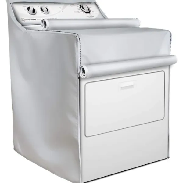 ATELA Torktumlare-Cover, cover, cover, slitstarkt tjockt tyg, design med 2 dragkedjor, lätt att använda. Passar de flesta topp- eller frontlastskrubber Dr