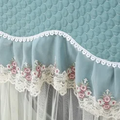 ATELA Tvättmaskiner-Cover Spets Blomma Tvättmaskinsöverdrag Cover Cover för att skydda tvättmaskinen