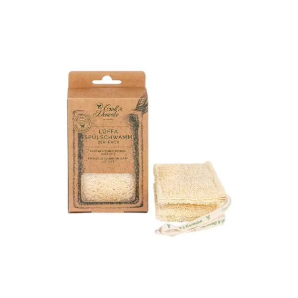 Natural Shop Svampar & Dukar-Croll & Denecke Disksvamp / Diskborste i loofah, 2 4009463202972