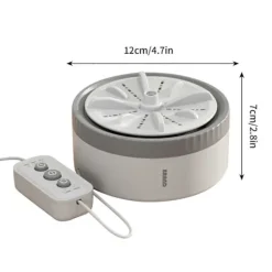 Tvättmaskiner-Cyber Monday-erbjudanden 2024: Viflosae Mini Turbo Tvättmaskin, Portabel Automatisk med Fjärrkontroll, Kompatibel med Hem/Sovsal[YJD]