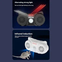 Skadedjur & Insekter-D213 Induktionsmusfälla Blinkande Musfälla Insektfälla Hög Effekt Bärbar Musfälla