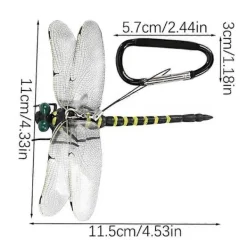 Selected deals Skadedjur & Insekter-3D Trollslända Insektsavvisande Klämmor - Realistiska Trollsländehattar & Ryggsäckstillbehör för Effektivt Insektsskydd