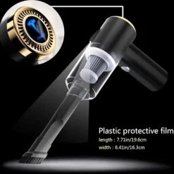 ATELA Dammsugare & Tillbehör-Dammsugare för Tesla Bilrengöring för modell 3/X/Y/S Bärbara sladdlösa dammsugare med LED-ljus Tesla tillbehör med kraftfullt sug 5V/120W/9000Pa