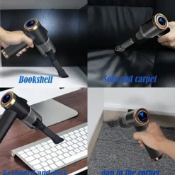 ATELA Dammsugare & Tillbehör-Dammsugare för Tesla Bilrengöring för modell 3/X/Y/S Bärbara sladdlösa dammsugare med LED-ljus Tesla tillbehör med kraftfullt sug 5V/120W/9000Pa