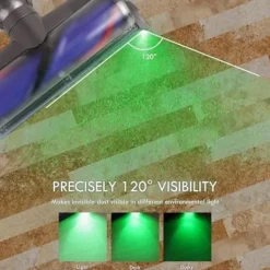 Dammsugare & Tillbehör-Dammsugarlampa LED-ljusfäste, grönt LED-ljus för dammsugartillbehör