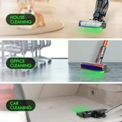 Dammsugare & Tillbehör-Dammsugarlampa LED-ljusfäste, grönt LED-ljus för dammsugartillbehör