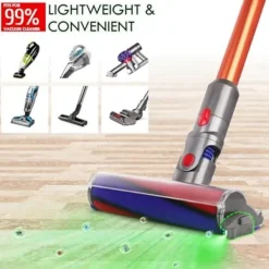 Dammsugare & Tillbehör-Dammsugarlampa LED-ljusfäste, grönt LED-ljus för dammsugartillbehör