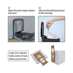 unbranded Dammsugare & Tillbehör-Dammsugarpåsar för Deebot T9 Ozmo T8 Max T8-serien N8 Pro Dammsugare Reservdelar