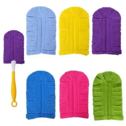 FMYSJ Svampar & Dukar-Dammtorkar Refill för Swiffer Dammtorkare Förlängt Handtag - Återanvändbara Kraftiga Dammtorkar Refiller 360 för Swiff (FMY)