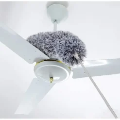 Fönsterrengöring-Dammtorkare teleskopisk tvättbar, dammvippa mikrofiber teleskopskaft i rostfritt stål och böjbar hörnborste, dammduk-FQ-