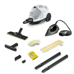 KARCHER Ångtvättar-Dampstädare med strykjärn SC 4 EasyFix Iron - Tryck 3.5 bar - Ångflöde 40 g/min - Strykjärn ingår Vit