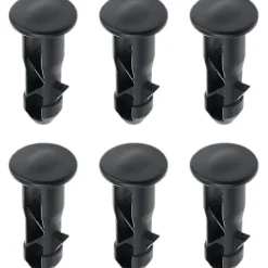 DAO Soptunnor-Db 3 par gångjärnsbultar gångjärnsstift för soptunnelock behållare för att passa 240/120/100/60l utomhus soptunnor, 65mm x 18mm, svart plast