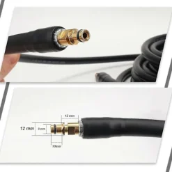 DAO Högtryckstvättar-DB 10m Ersättningsslang för Högtryckstvätt Karcher K Serie K2 K3 K4 K5 K6 K7 Click Plug Snabbkoppling (10)