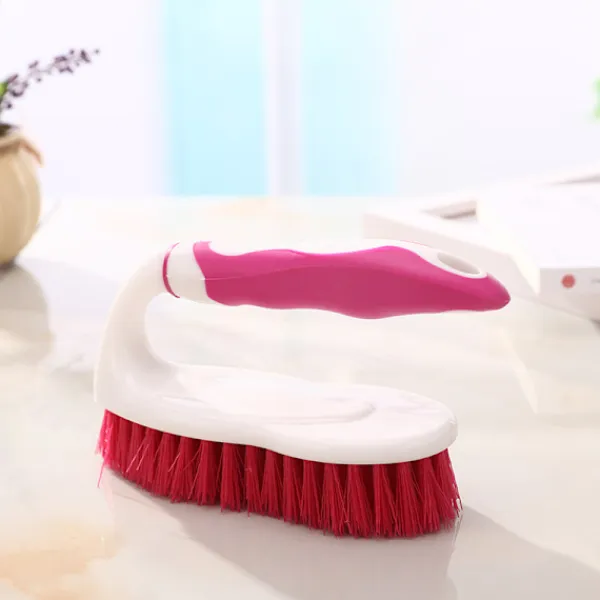 Fönsterrengöring-6-delad djuprengöringsborste set, rengöringsborste, skrubbborste hörnborste skrubbdyna med skrapa huvud slipande dyna för badrum, golv, T
