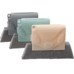 Fönsterrengöring-3-delad fönsterrengöringsborste, kreativ spårrengöringsborste, fönsterrengöringsborste, snabb rengöring av alla hörn och springor