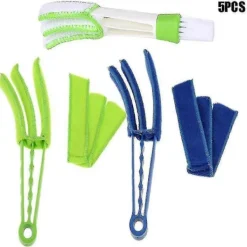 Fönsterrengöring-5-delars set med persienndammvippor för rengöring av luftkonditioneringsfönster