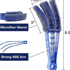 Fönsterrengöring-5-delars set med persienndammvippor för rengöring av luftkonditioneringsfönster