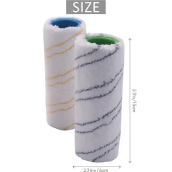 unbranded Städmoppar-4-delars set med rullar för Kärcher FC7 FC5 FC3 FC3D elektrisk golvrengörare 2.055-007.0 / 2.055-006.0