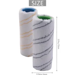 Städmaskiner-8-delars set med rullar för FC7 FC5 FC3 FC3D Elektrisk Golvrengörare 2.055-007.0 / 2.055-006.0 (FMY) Gray Yellow