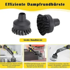 unbranded Dammsugare & Tillbehör-10-delars tillbehörsset för Kärcher ångtvättar SC1, SC2, SC3, SC4 As Shown