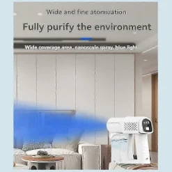 Skadedjur & Insekter-Desinficerande dimmaskin, 350 ml trådlös nano-spruta handhållen blått ljus dimmare för beröringsfri desinficering-JC