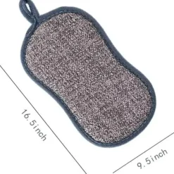 AUGRO Svampar & Dukar-Diskar Köksvampar, 12 Stora Tunga Återanvändbara Dubbelsidiga