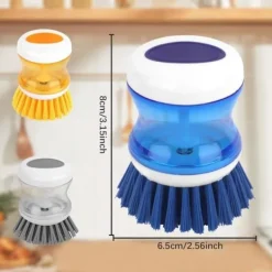 Generic Svampar & Dukar-Diskborste med flytande tvålbehållare, Diskborste med diskmedelsbehållare, Diskborste med behållare