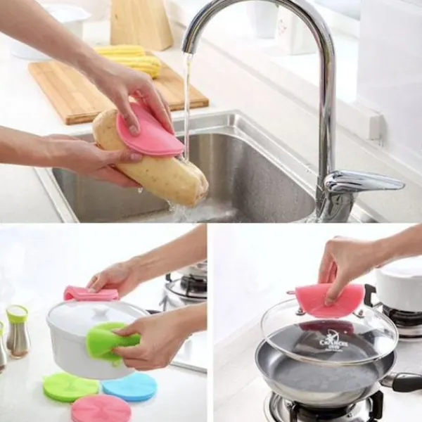 Otego Svampar & Dukar-Disksvamp i silikon - Magnic Silicone Dish Sponge Washing