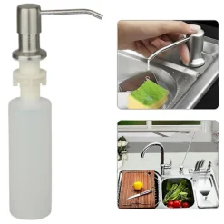 ATELA Rengöringsmedel-Dispenser för diskbänkar - Dispenser för tvättmedel flytande tvål