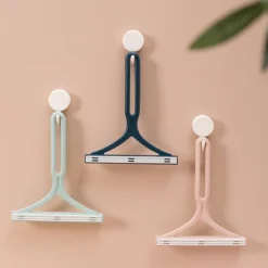 J-star Fönsterrengöring-Djurskrapa katt kennel hund kennel soffa matta kläder klibbig hårborttagningsmedel ett huvud dubbel användning hårborttagning borst rengöring blue