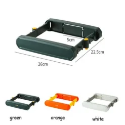 Soptunnor-Dörr Väggmonterad soppåshylla soptunna soppåse VIT