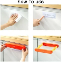 Soptunnor-Dörr Väggmonterad soppåshylla soptunna soppåse VIT