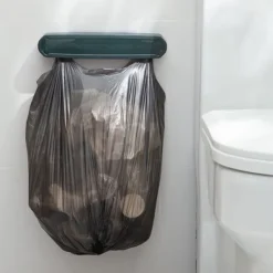 Soptunnor-Dörr Väggmonterad soppåshylla soptunna soppåse VIT