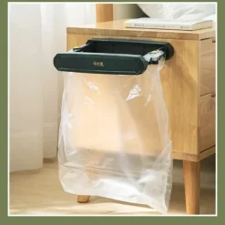 Soptunnor-Dörr Väggmonterad soppåshylla soptunna soppåse VIT