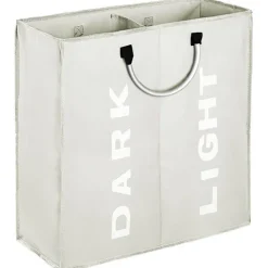 OCEAN Tvättillbehör-Dubbel stor tvättkorg, hopfällbar smutsig tvättkorg（lig