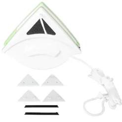 Fönsterrengöring-Dubbelsidig Fönsterputsare med Magnetisk Glasrengöringsarm, Ergonomiskt Plastgrepp, 20-30mm för Höghus, Hållbar och Effektiv Rengöring
