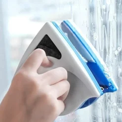 Fönsterrengöring-Dubbelsidig fönsterputsare med magnet och triangulär design