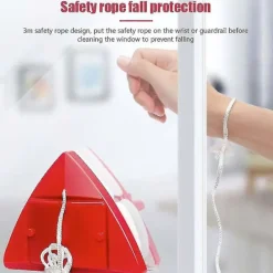 Fönsterrengöring-Dubbelsidig fönsterputsare Glasfönstermagnet Rengöringsverktyg, 5-växlad justerbar magnetisk glidtvättborste Verktyg