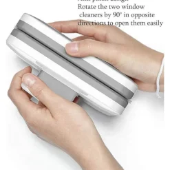 Fönsterrengöring-Dubbelsidig Glasrengörare, Magnetisk Fönsterputsare, Triangel Rengöringsverktyg för Enkelglasfönster med 3-10 mm Tjocklek