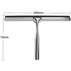 Fönsterrengöring-Duschabzieher, Fönsterdragsrenare i Rostfritt Stål med Utbytbart Torkblad till Badrumsfönsterdragsrenare för Badrumsspegel Fönsterglas