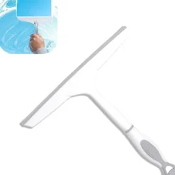 Fönsterrengöring-Duschglas torkare, universell väggmonterad duschskrapa, icke-märkande glasrengöring, används för spegel, kakelrengöring, off-white