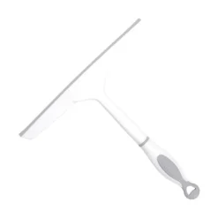 Fönsterrengöring-Duschglas torkare, universell väggmonterad duschskrapa, icke-märkande glasrengöring, används för spegel, kakelrengöring, off-white