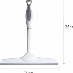 Fönsterrengöring-Duschglas torkare, universell väggmonterad duschskrapa, icke-märkande glasrengöring, används för spegel, kakelrengöring, off-white