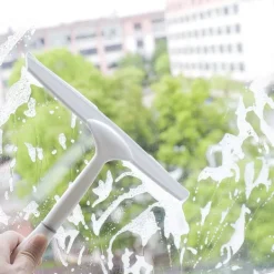 Fönsterrengöring-Duschglas torkare, universell väggmonterad duschskrapa, icke-märkande glasrengöring, används för spegel, kakelrengöring, off-white