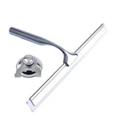 Fönsterrengöring-Duschraka & Fönsterraka Hushållsvatten Rostfritt Stål 25.4x 16.5cm Rengöringsraka för Badrum Fönster