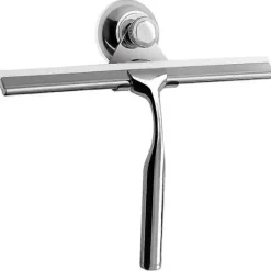 Fönsterrengöring-Duschraka Fönsterraka Rostfritt Stål Hushållsvattenrengöring Squeegee för Badrum Fönster 26 x 16,5cm